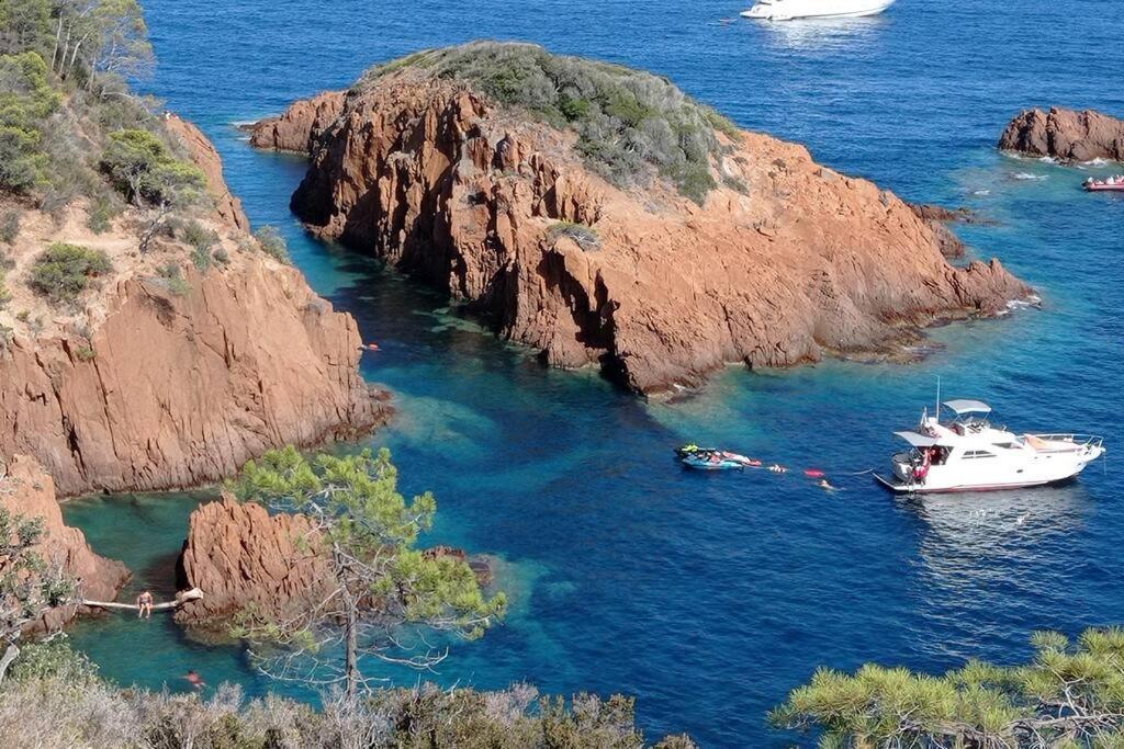 Maison Au Calme Avec Jardin Et Piscine Saint Raphael Bagian luar foto